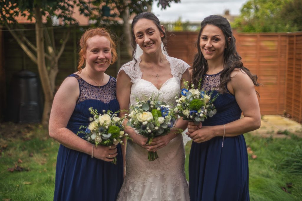 wedding day family line up group photo