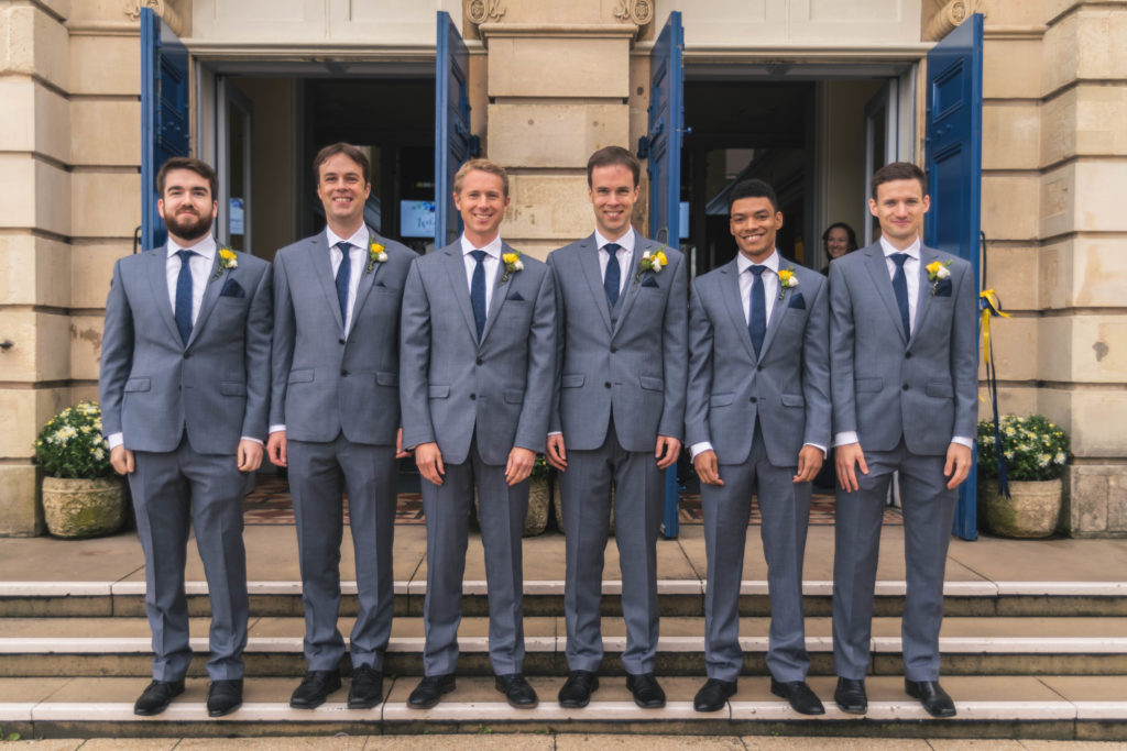 wedding day family line up group photo