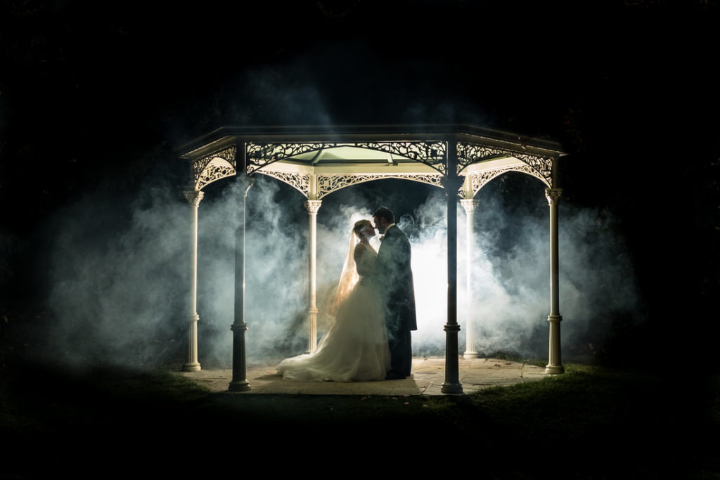 lee hawley photography smoke grenade wedding photograph rear flash